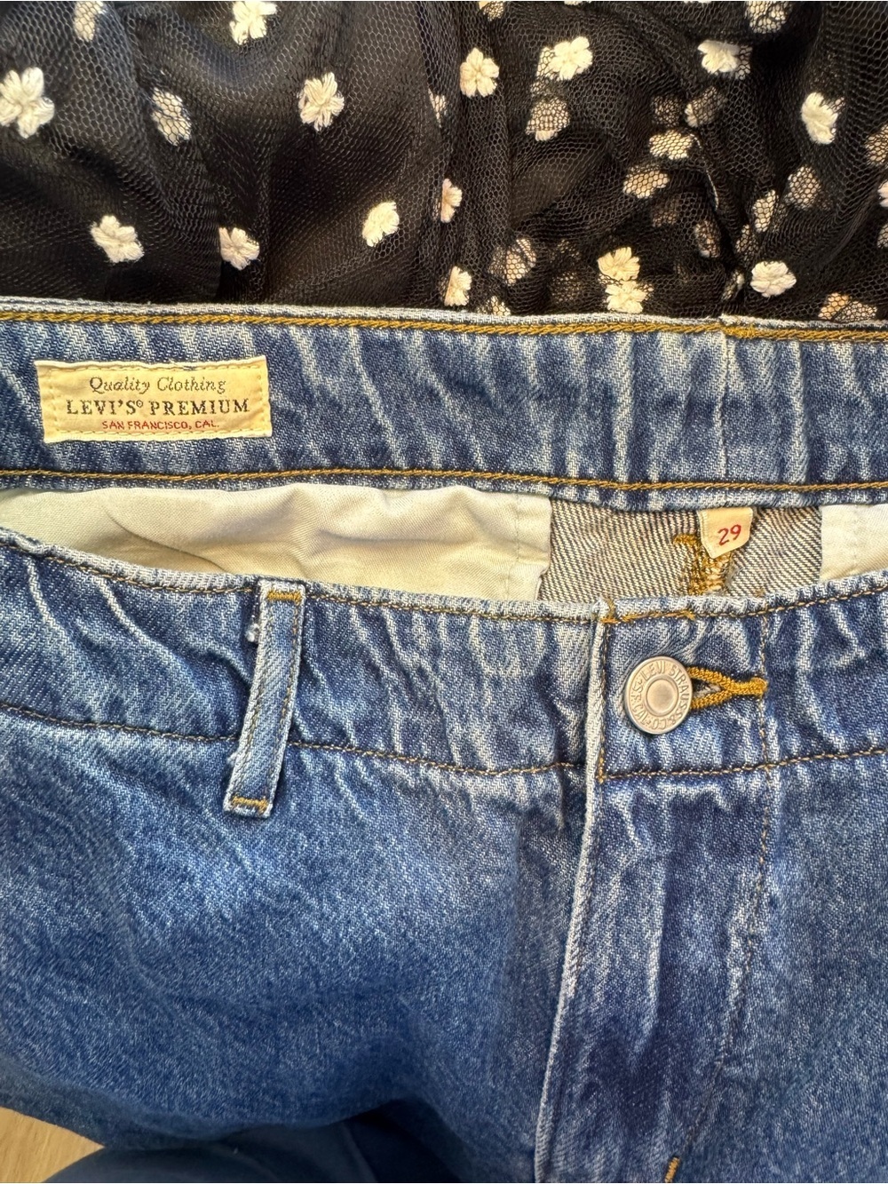 Levi’s Wide Leg Trouser Denim Jeans - Picture 6 of 8